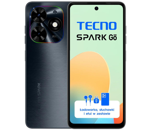 TECNO Spark Go 2024 4/128GB Gravity Black 90Hz - 1213101 - zdjęcie